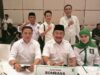 Paslon bupati dan wakil bupati bombana, Burhanuddin - Ahmad Yani, saat pose bersama jajaran pengurus Partai Kebangkitan Bangsa (PKB) Kab. Bombana sebagai Partai Pengusung